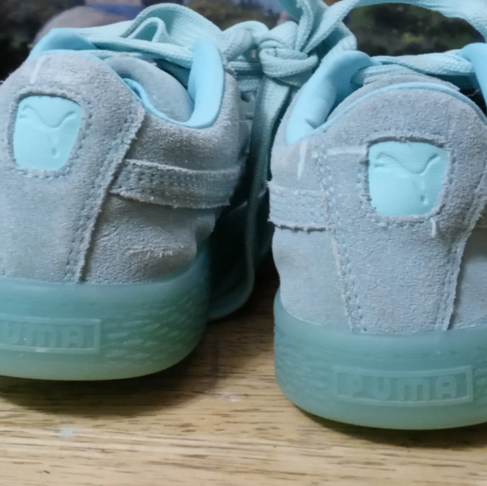 PUMA Classic 🏃 “Suede Classic Ice Mix“ Size 1.5C Child👦,Like🆕new!Gift It.🎁 - Picture 3 of 16